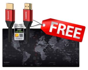 Freebies-Honeywell-HDMI-Cable-2.1-2-Meter-and-World-Map-Mouse-Pad-Large
